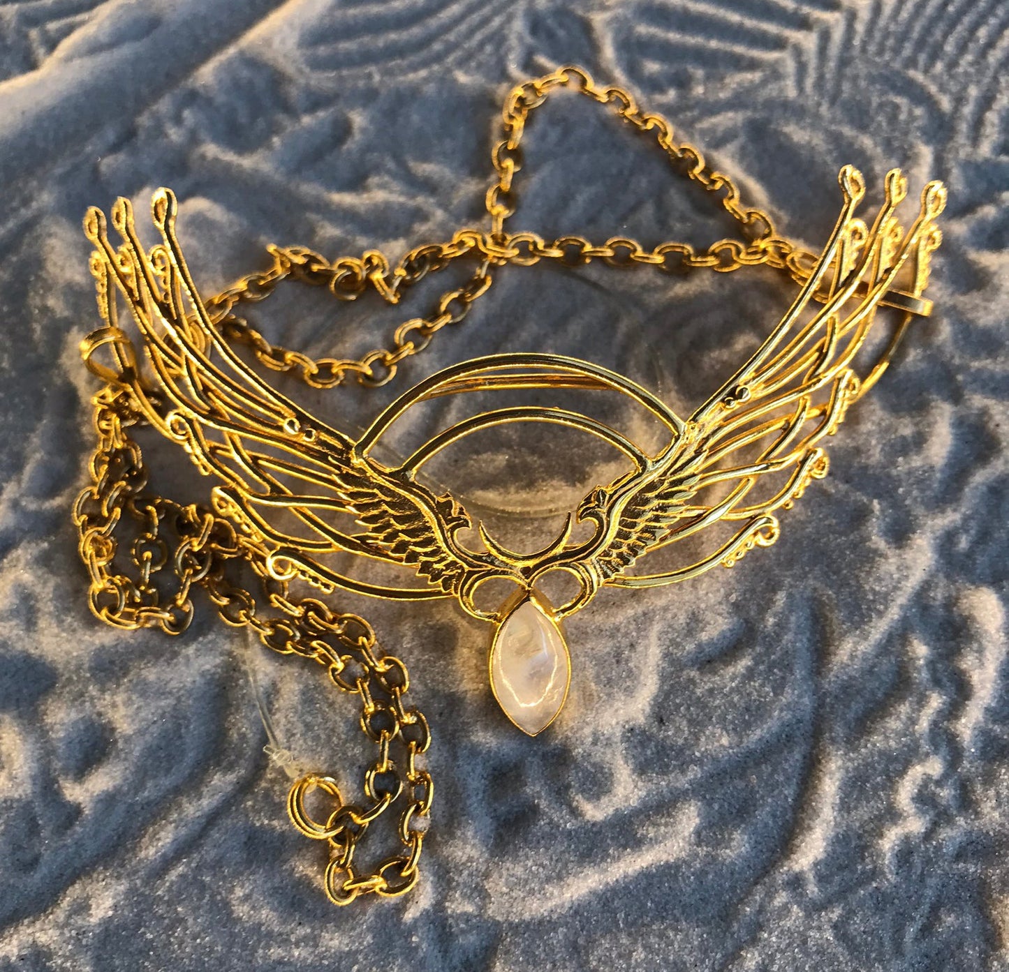 Wing Tiara - 24K Gold Plated Liquid Fire Mantra