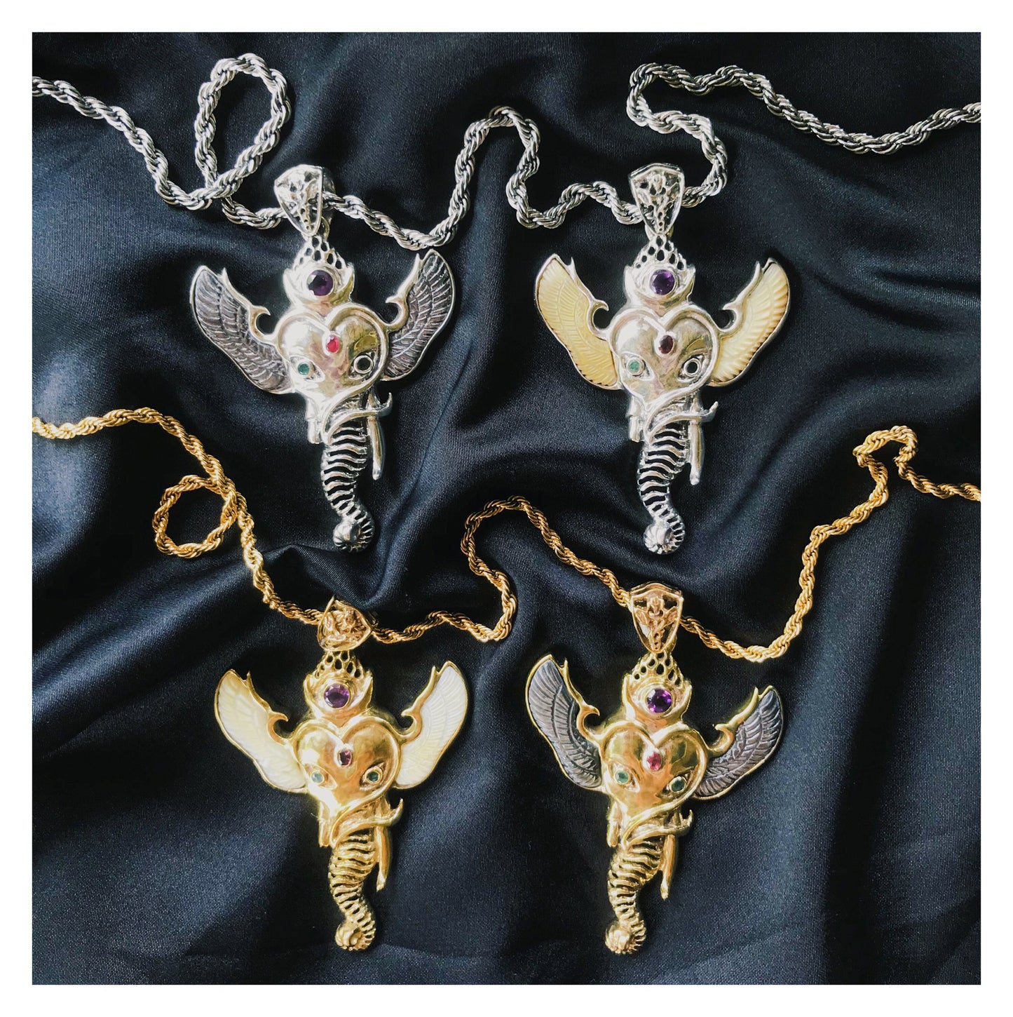 ganesha angel pendant