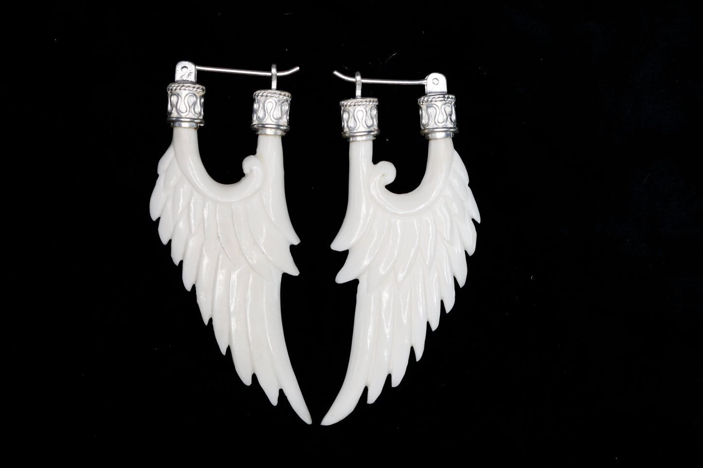 Angel Wing Earrings Liquid Fire Mantra