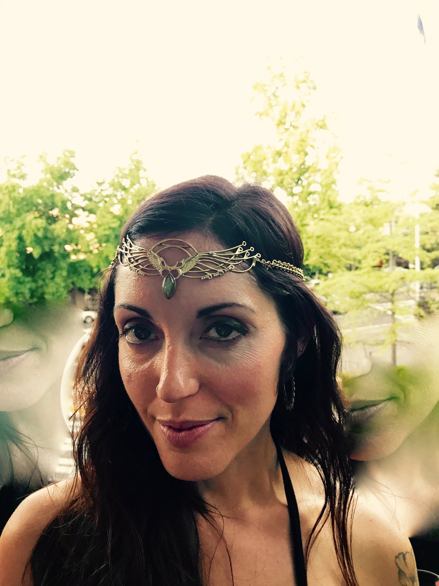 Wing Tiara - 24K Gold Plated Liquid Fire Mantra