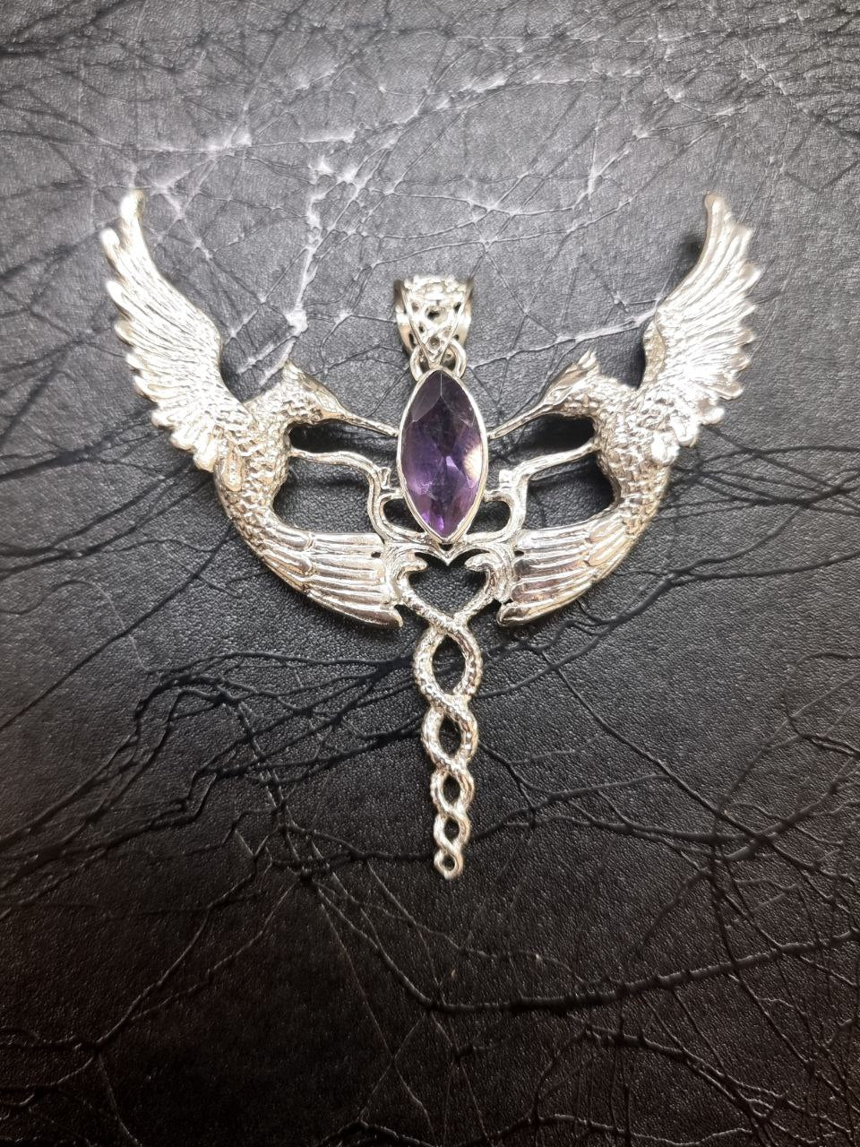 Humming Caduceus Pendant