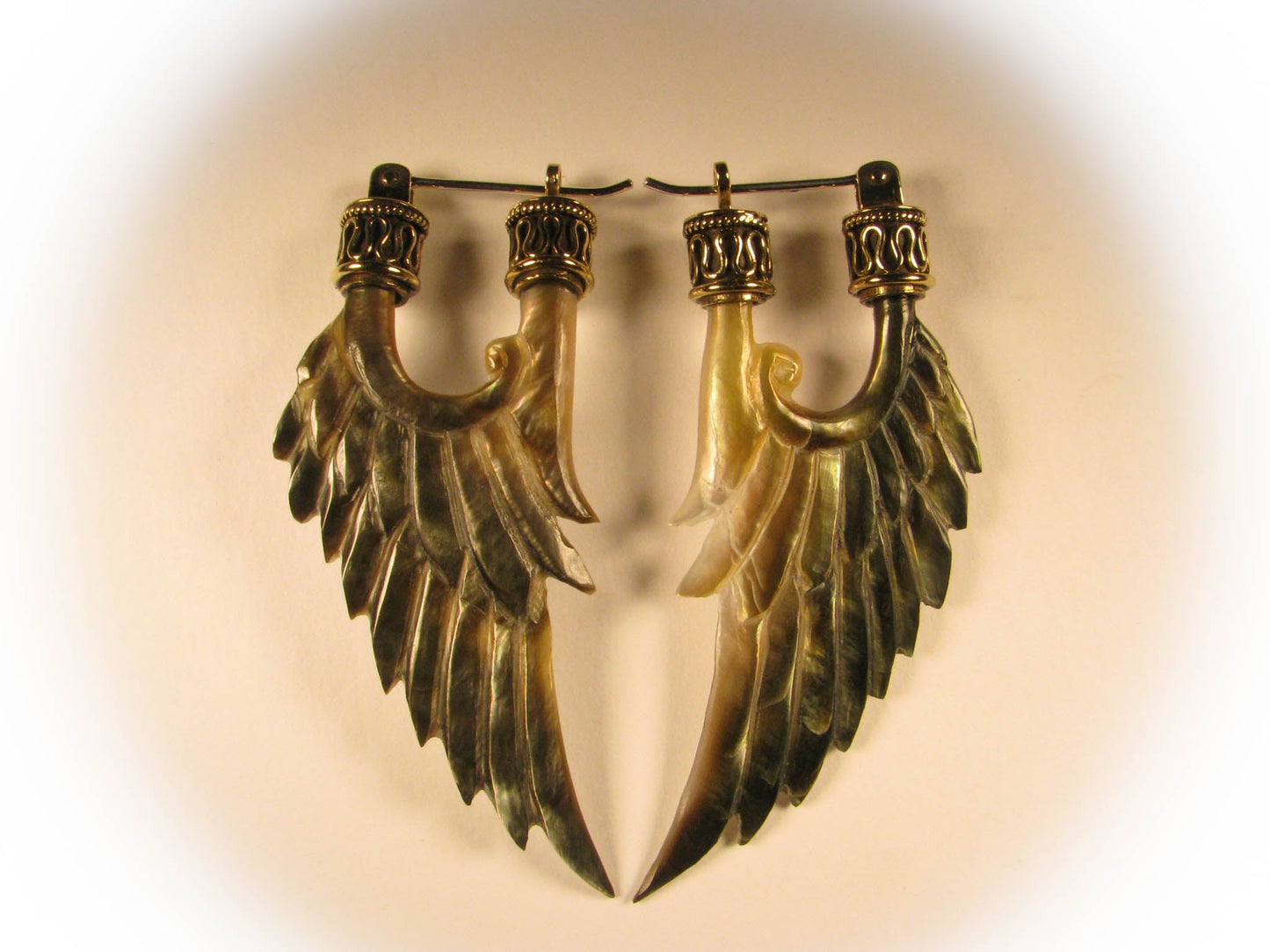Angel Wing Earrings Liquid Fire Mantra
