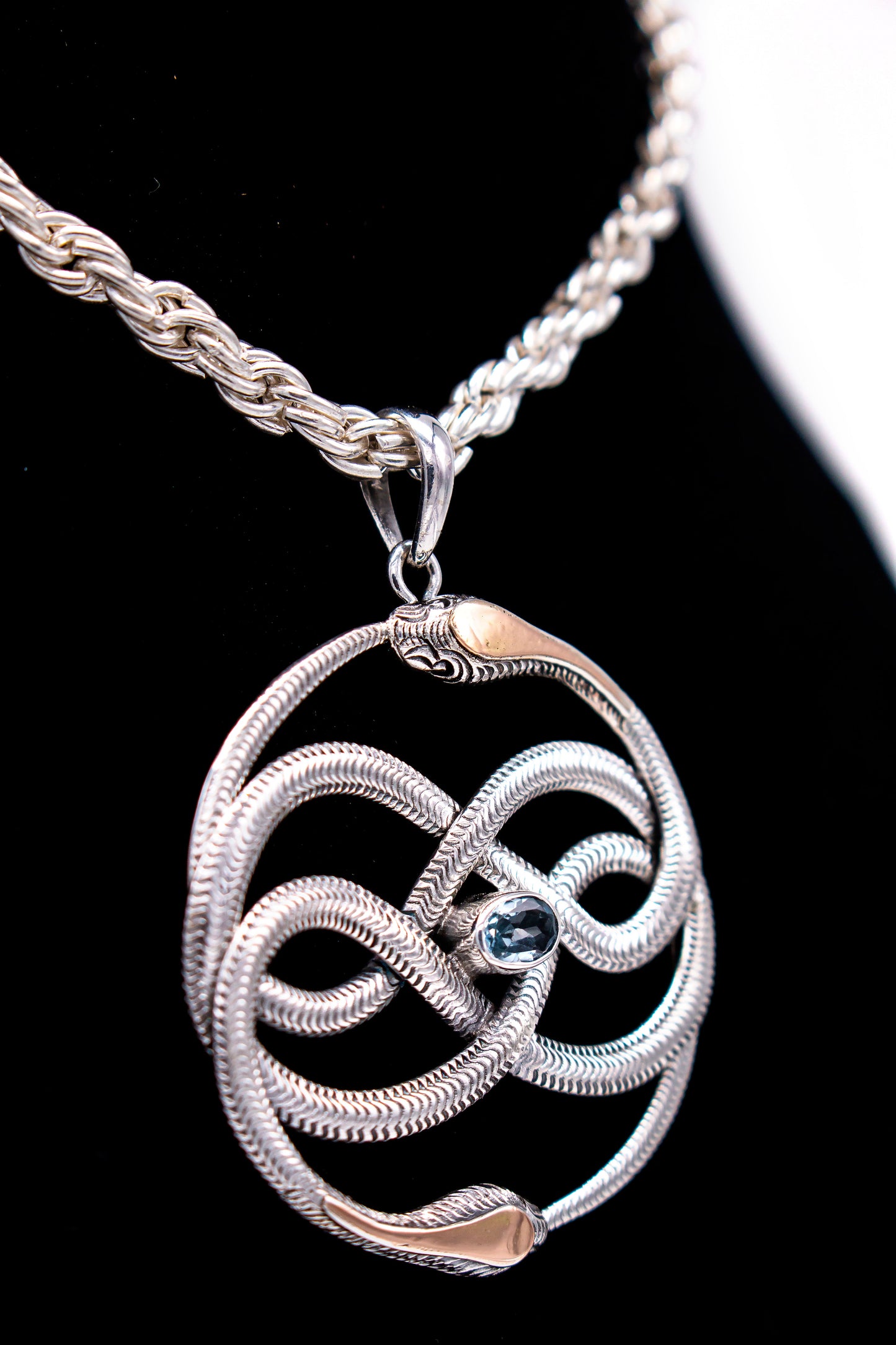 Auryn Snake Pendant Liquid Fire Mantra