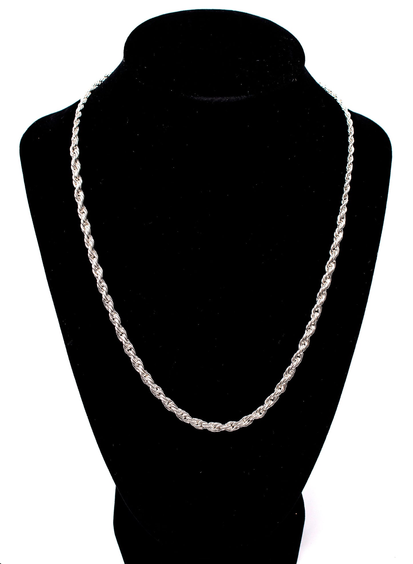 Adjustable Hand-Braided Chain with Cobra Clasp - Sterling Silver Liquid Fire Mantra
