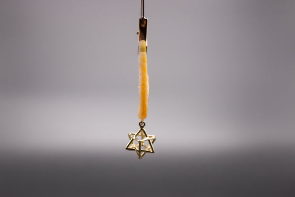 Dewi Earrings - Light Mother of Pearl Liquid Fire Mantra