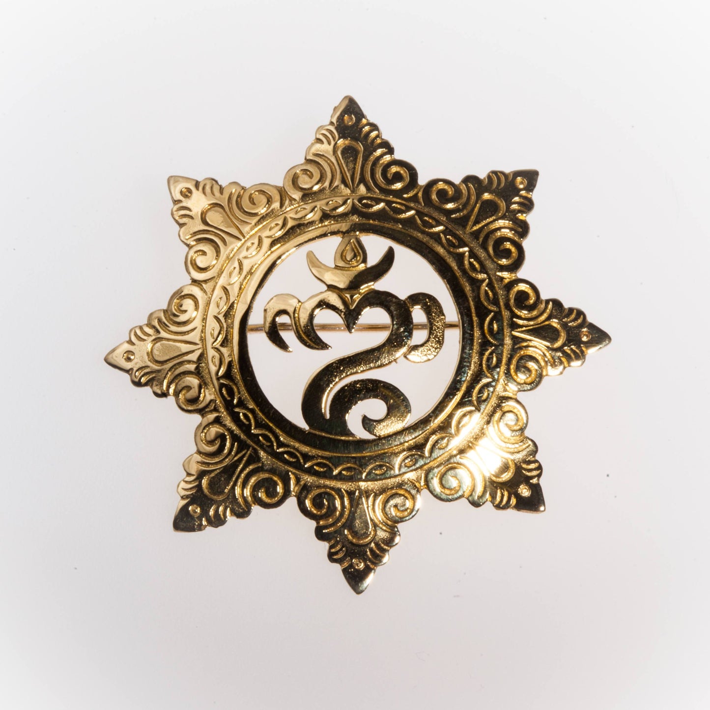 om sheriff badge pin