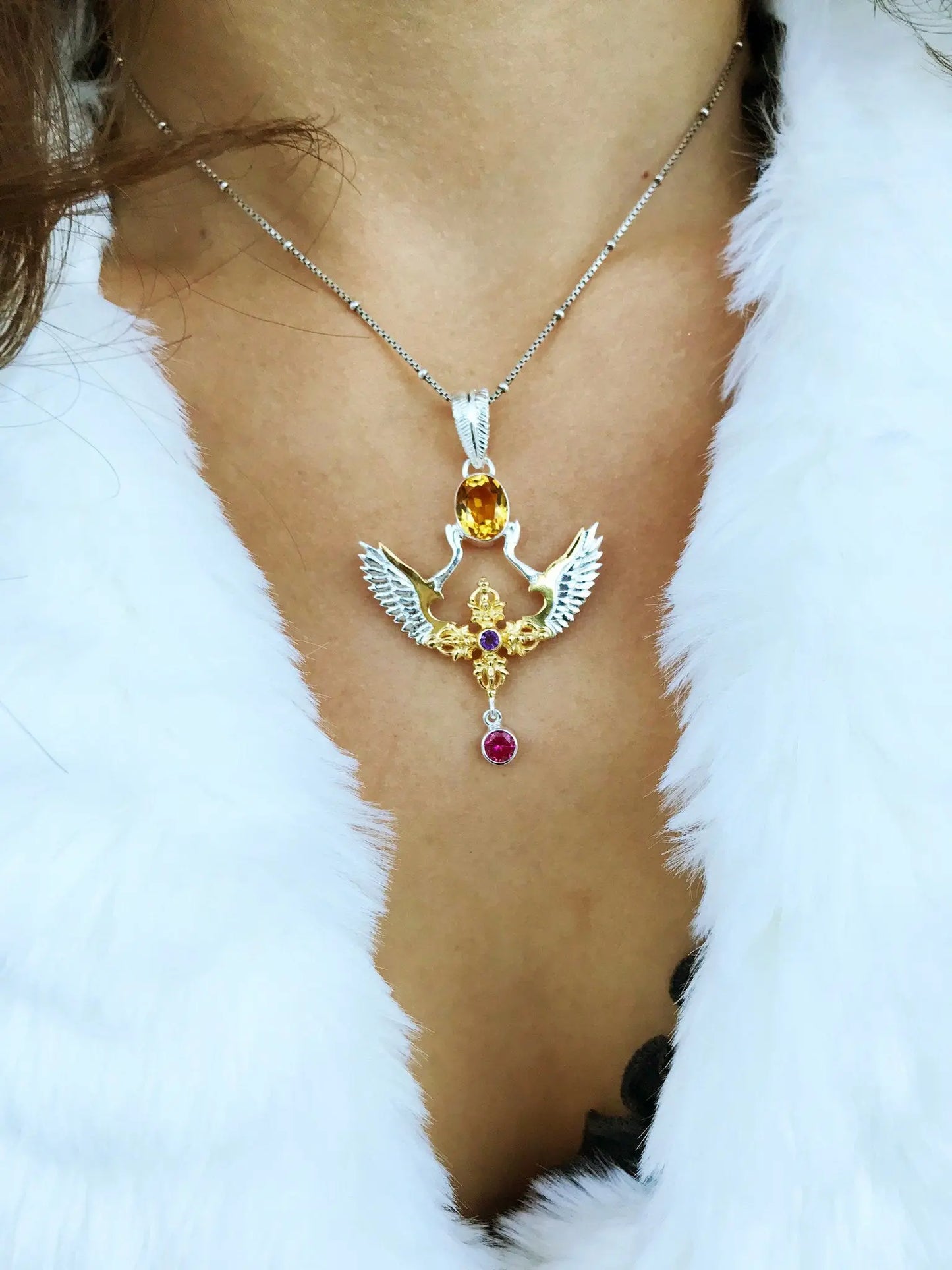 Nectar of Abundance Pendant Liquid Fire Mantra