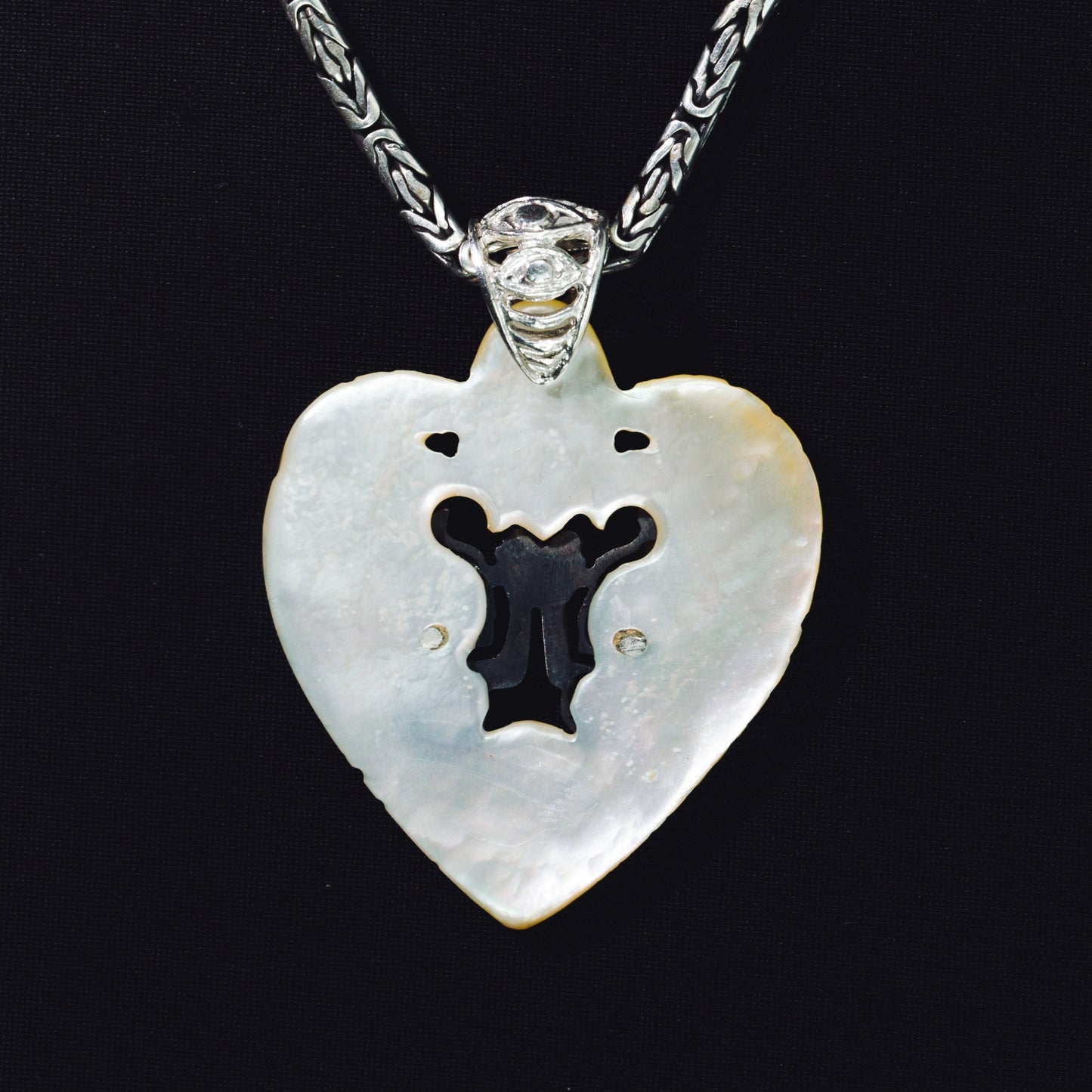Divine Union Pendant - Light Mother of Pearl