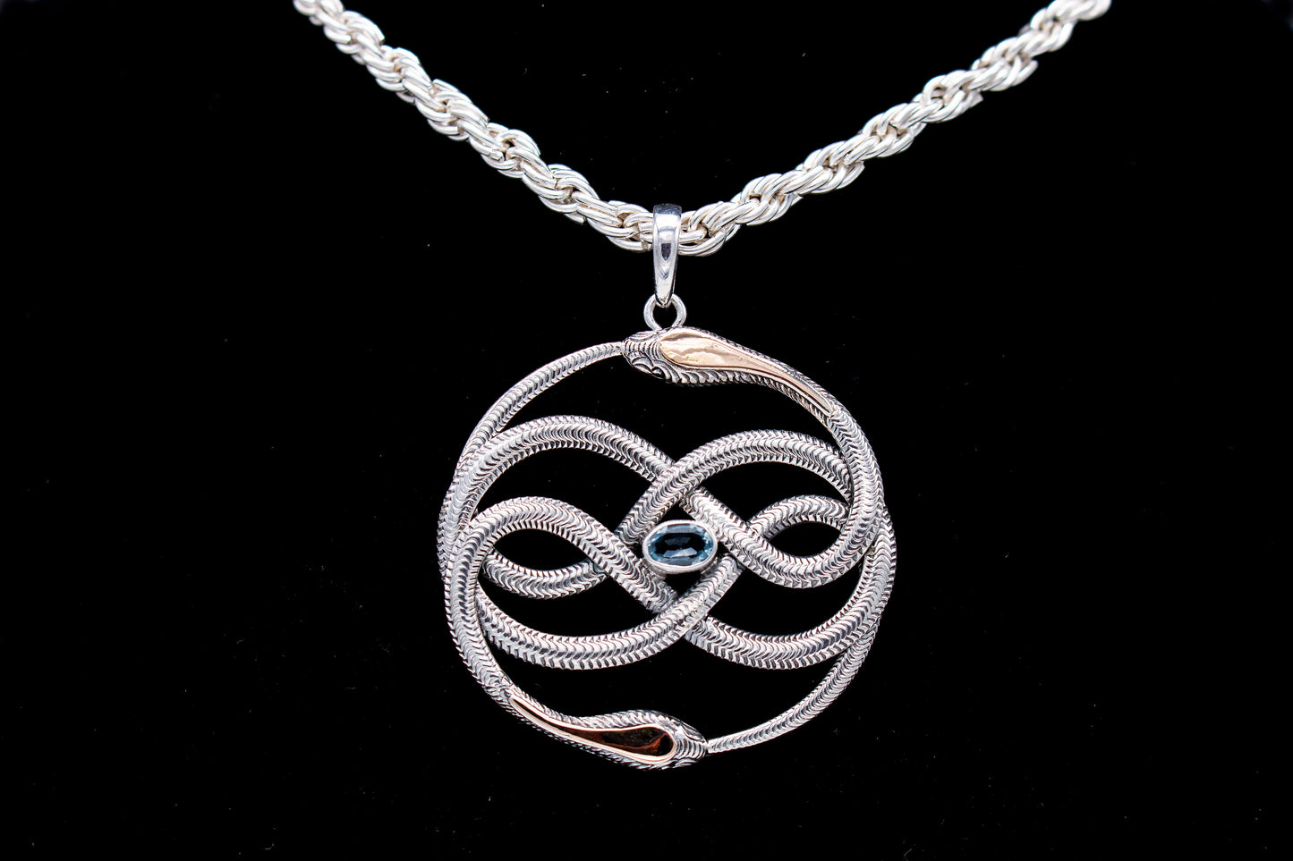 Auryn Snake Pendant Liquid Fire Mantra