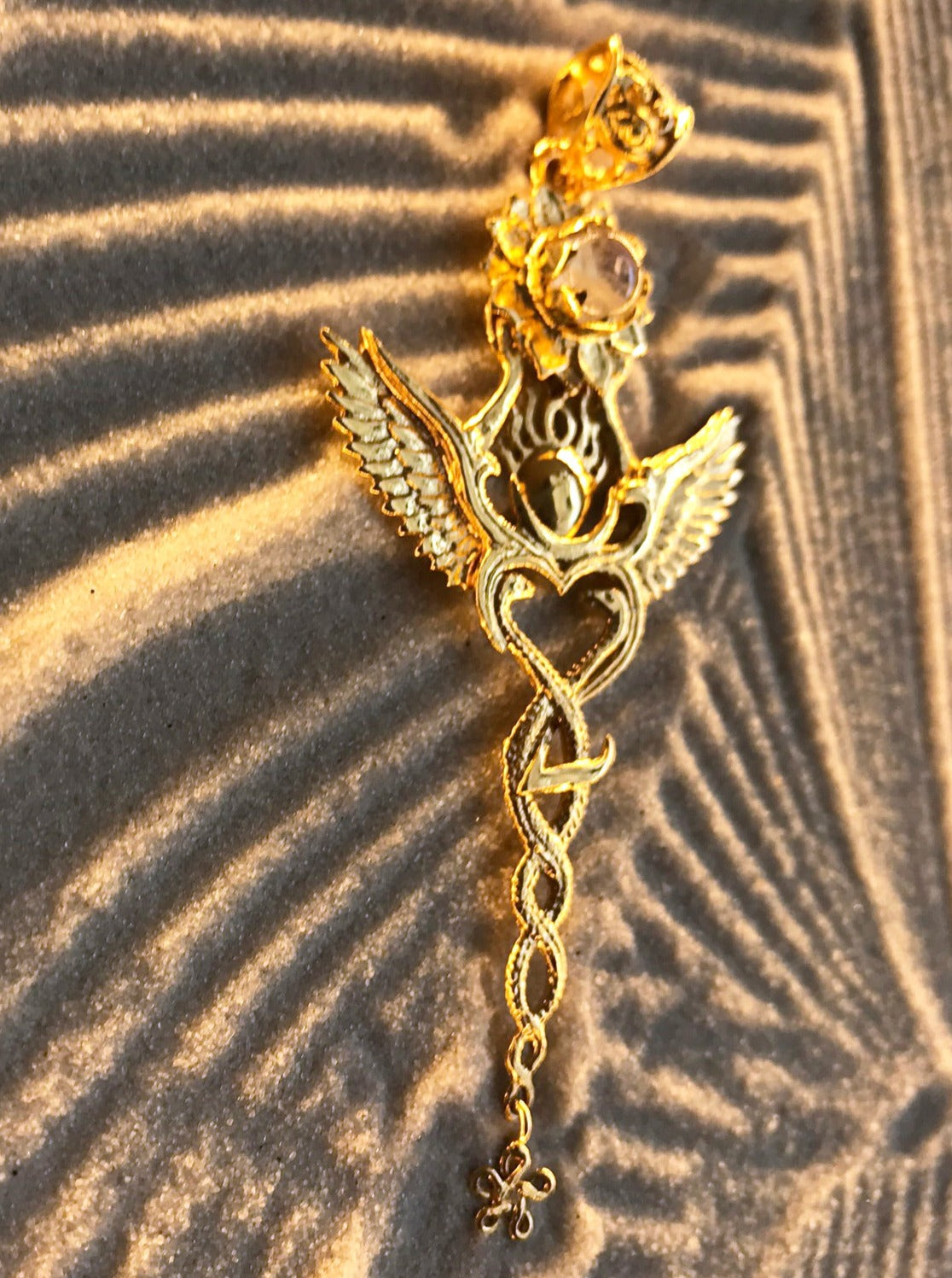 gold cross pendant