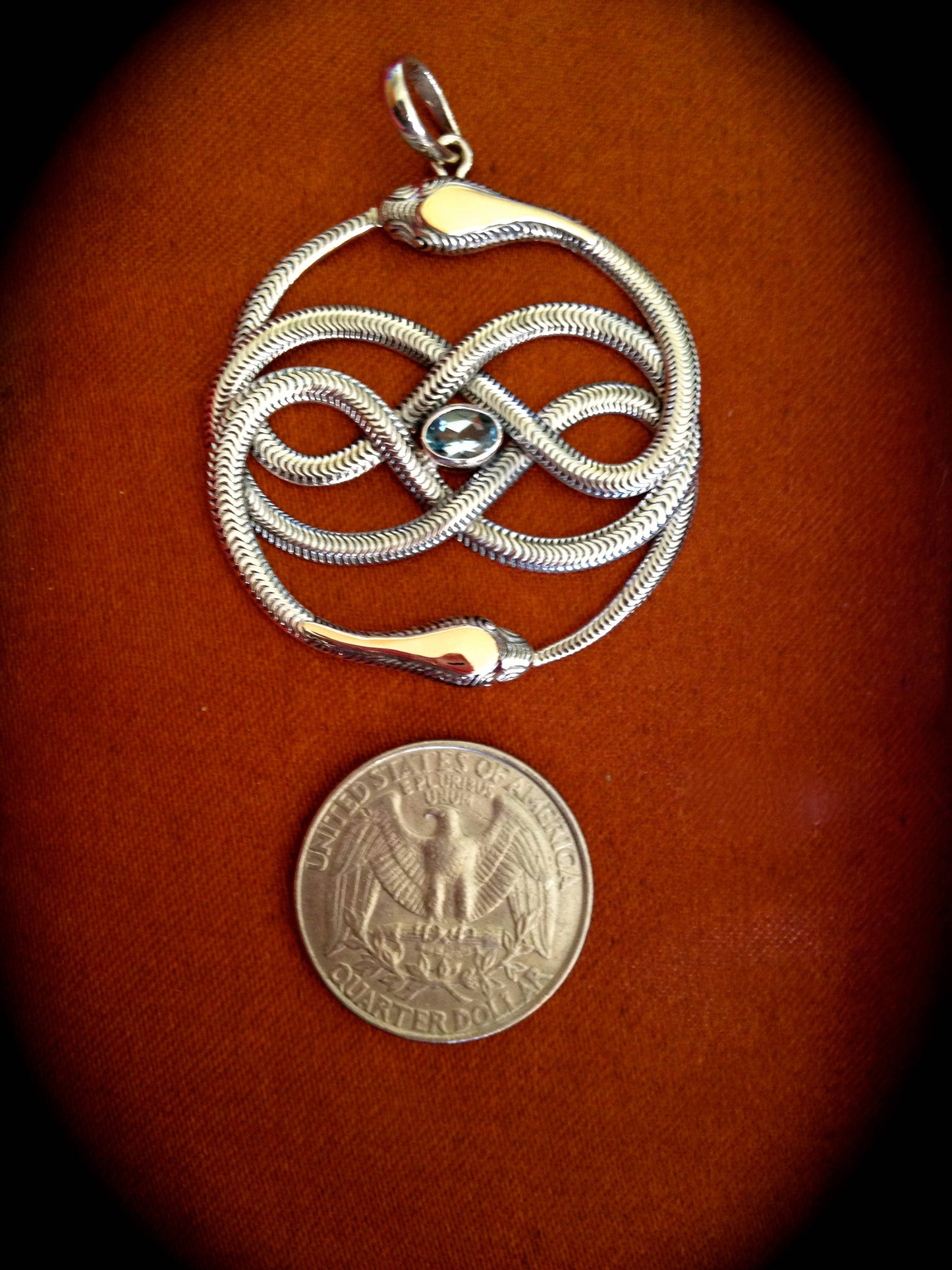 Auryn Snake Pendant Liquid Fire Mantra