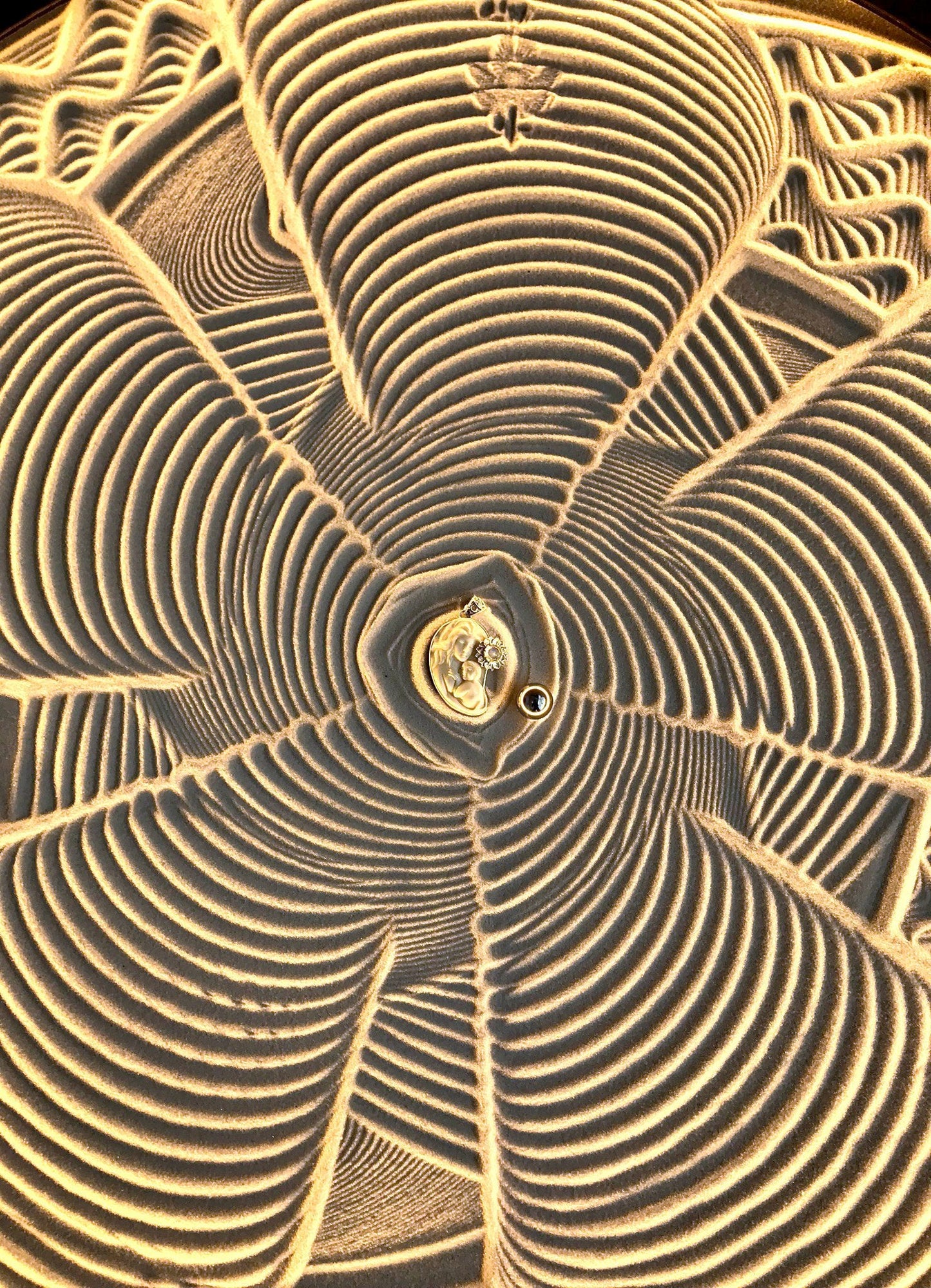 Divine Mother Pendant - Silver Liquid Fire Mantra