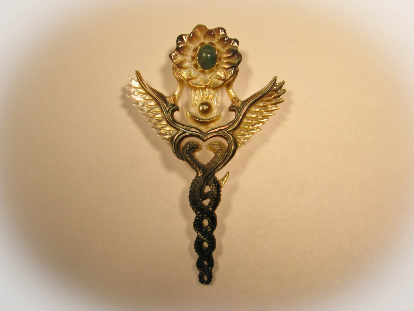 Creation Pendant - Dark Mother of Pearl