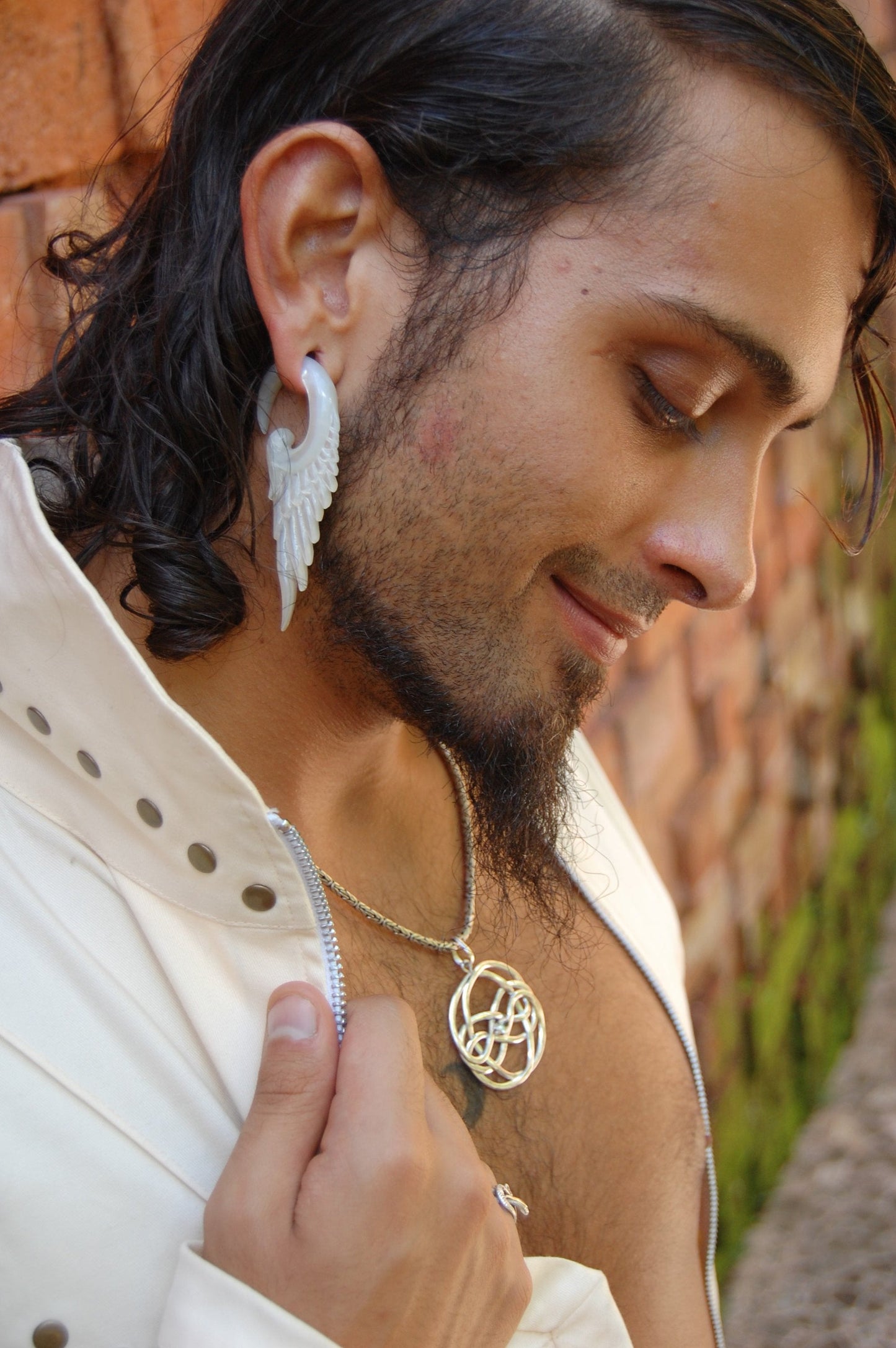 Auryn Snake Pendant Liquid Fire Mantra