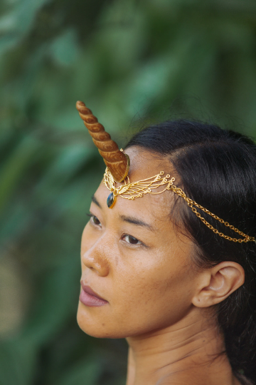 Wing Tiara - 24K Gold Plated Liquid Fire Mantra