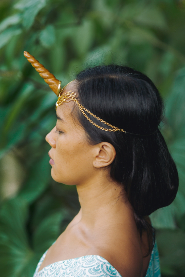 Wing Tiara - 24K Gold Plated Liquid Fire Mantra