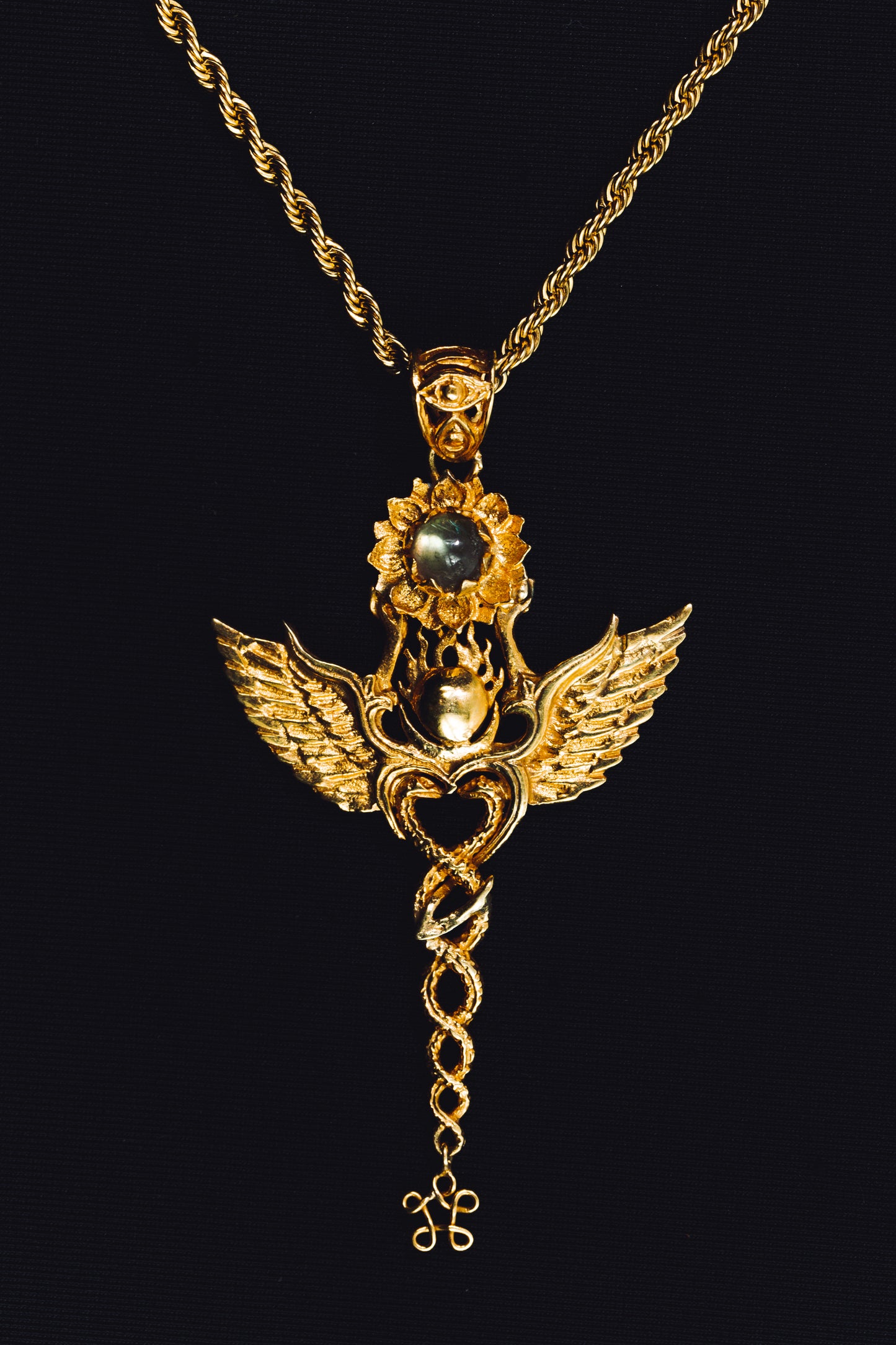 24k gold plated creation pendant