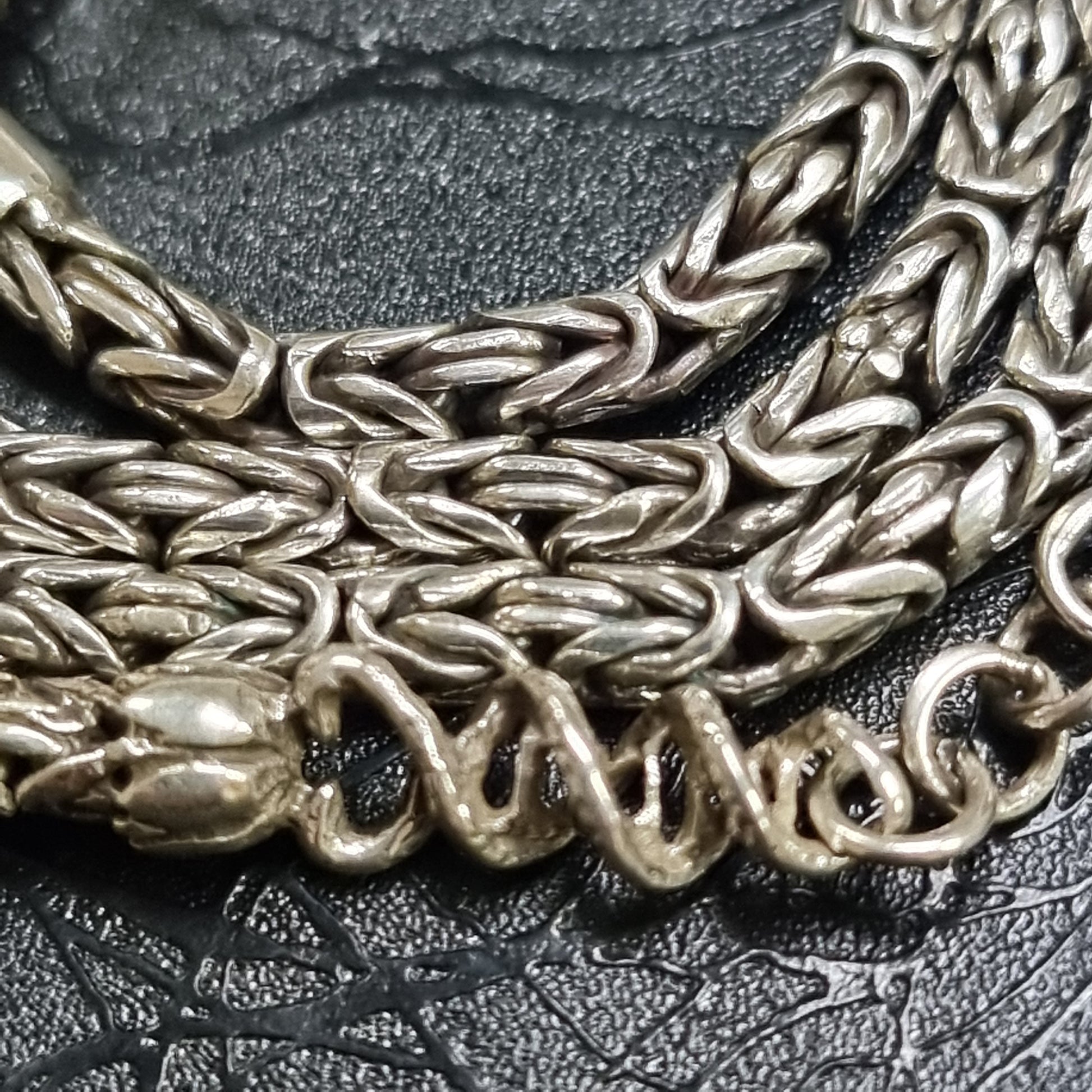 3mm byzantine chain sterling silver