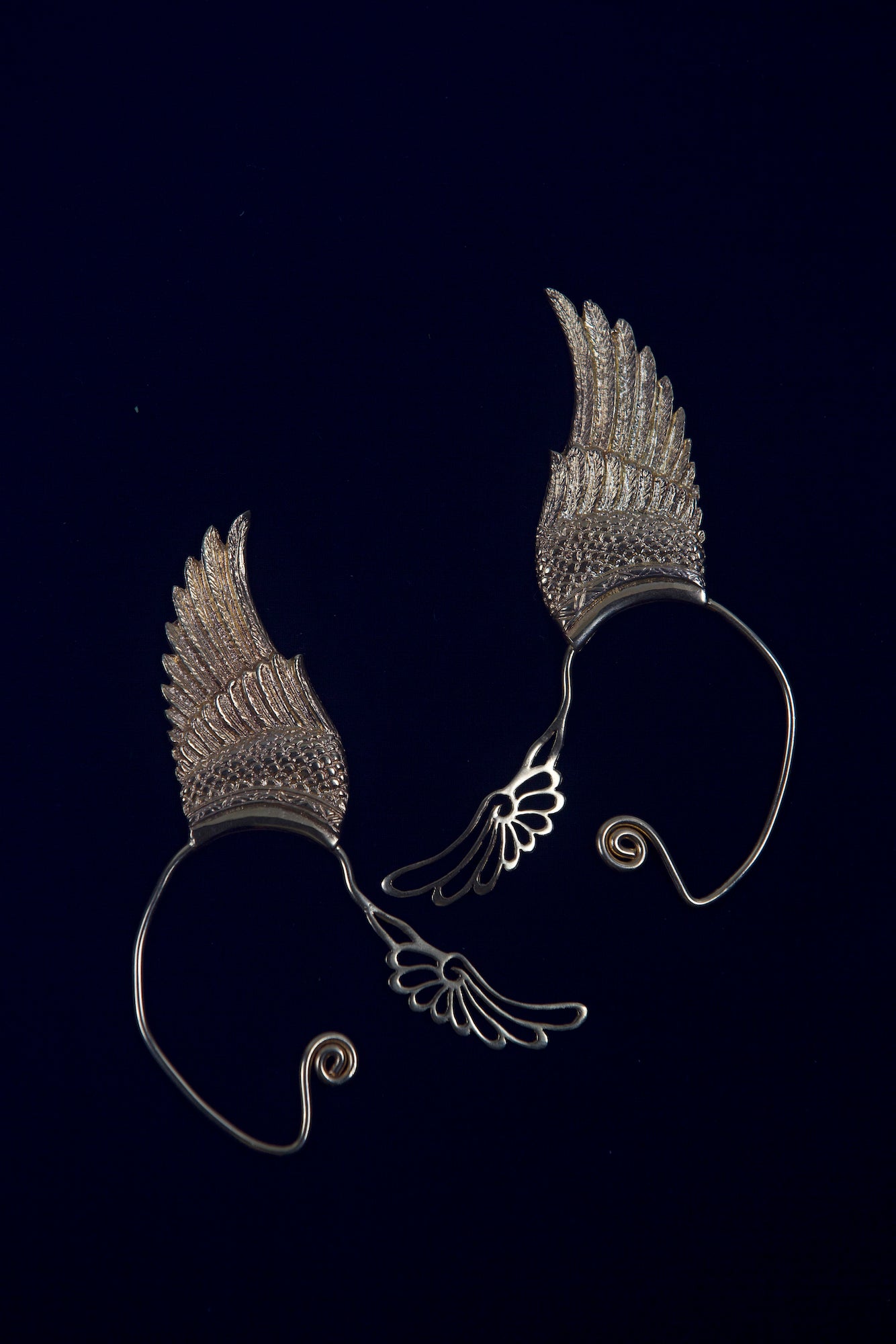 Wing Ear Cuffs - Silver Plated