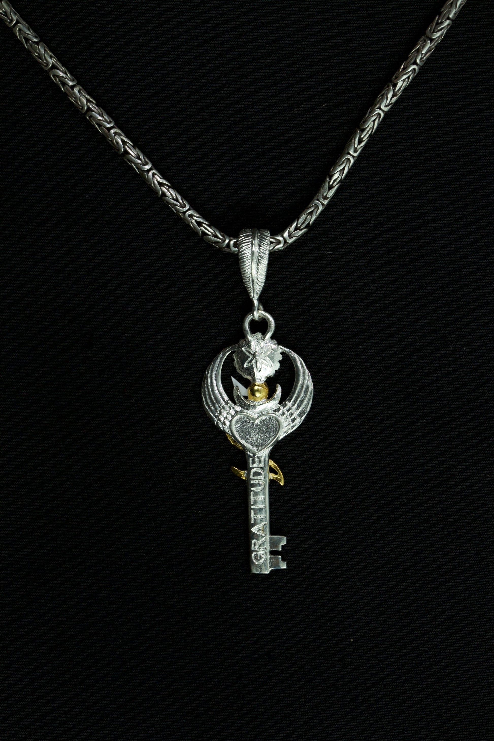 Silver Medium Dreamer's Key Necklace