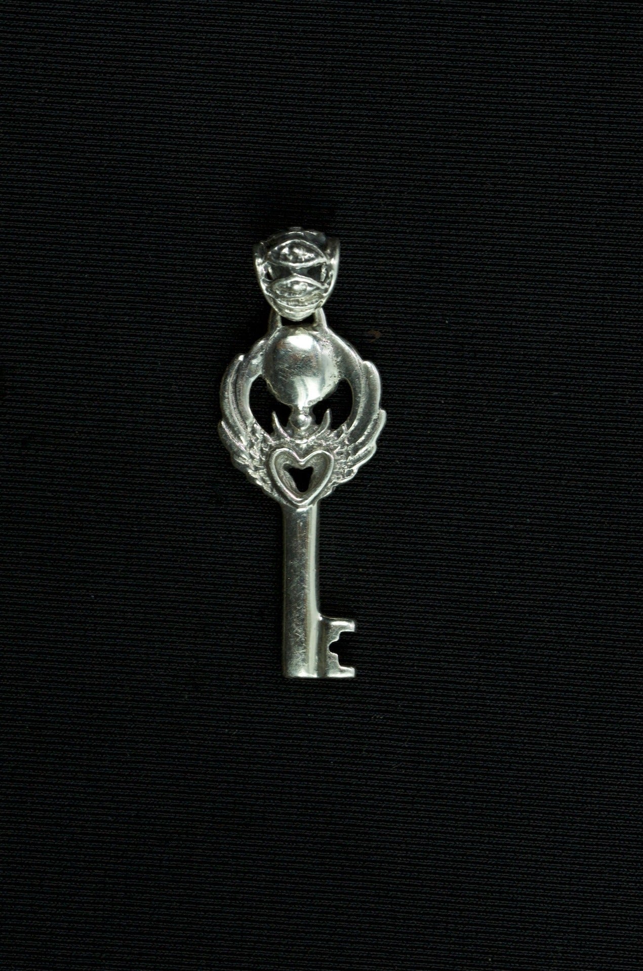 Love Key Pendant - Silver