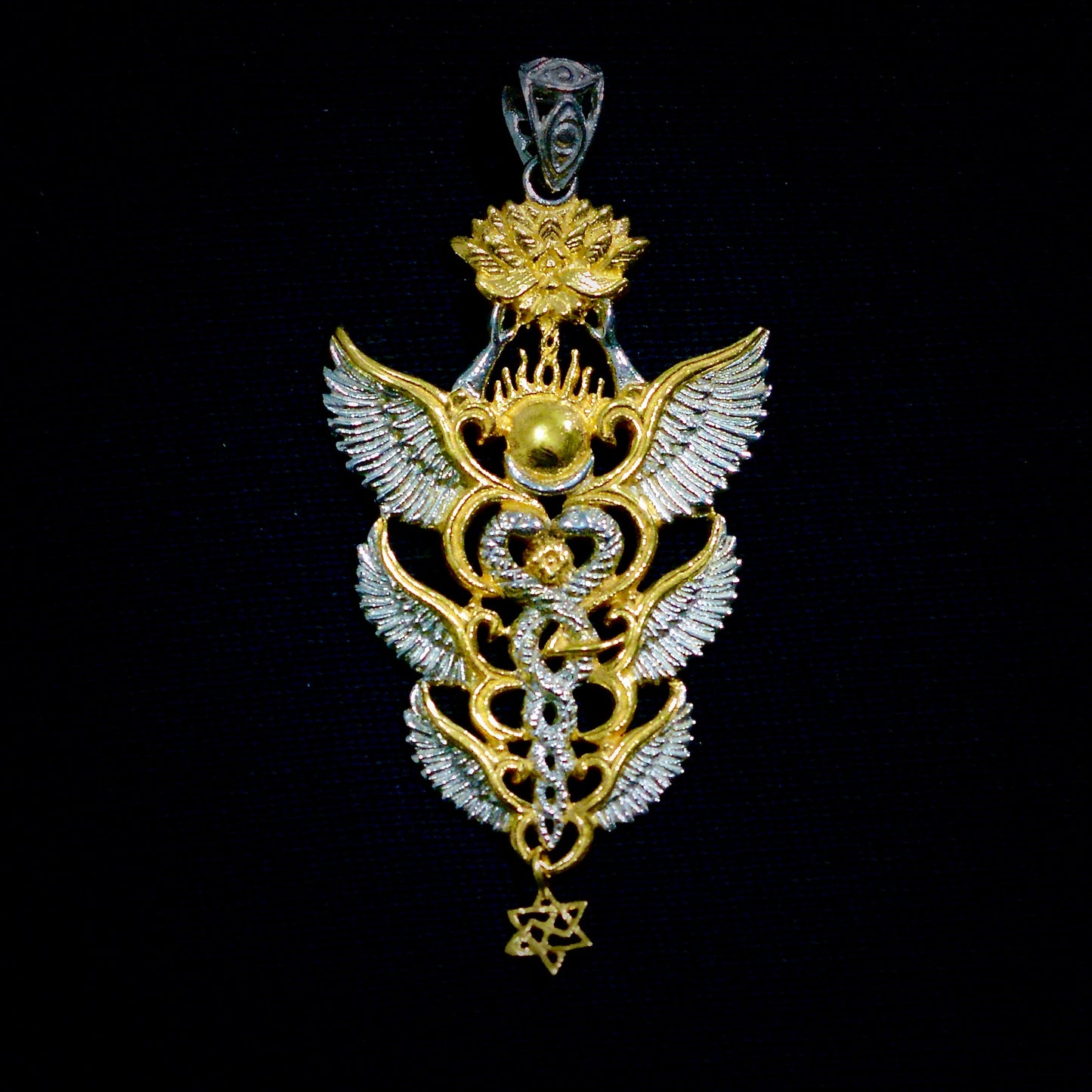 NEW Caduceus Pendant 2025 Liquid Fire Mantra