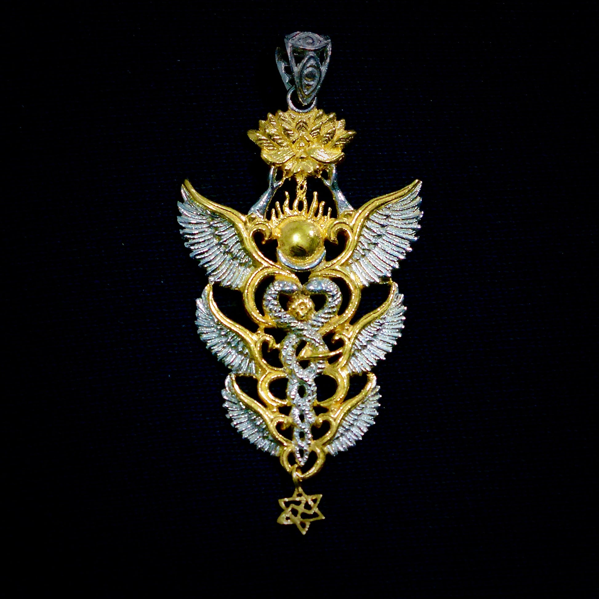 NEW Caduceus Pendant 2025 Liquid Fire Mantra
