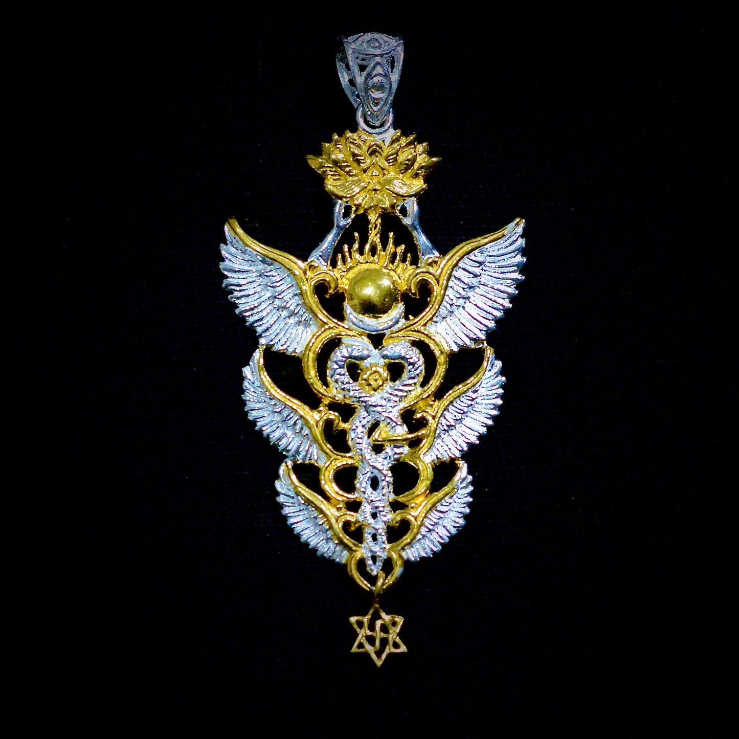 NEW Caduceus Pendant 2025 Liquid Fire Mantra