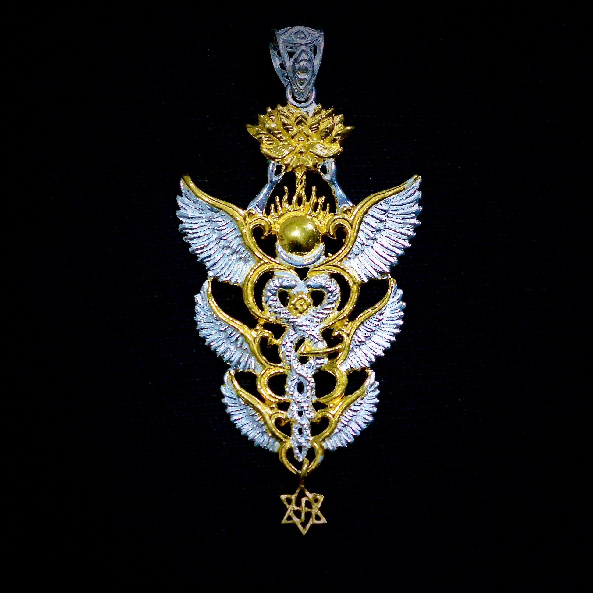 NEW Caduceus Pendant 2025 Liquid Fire Mantra