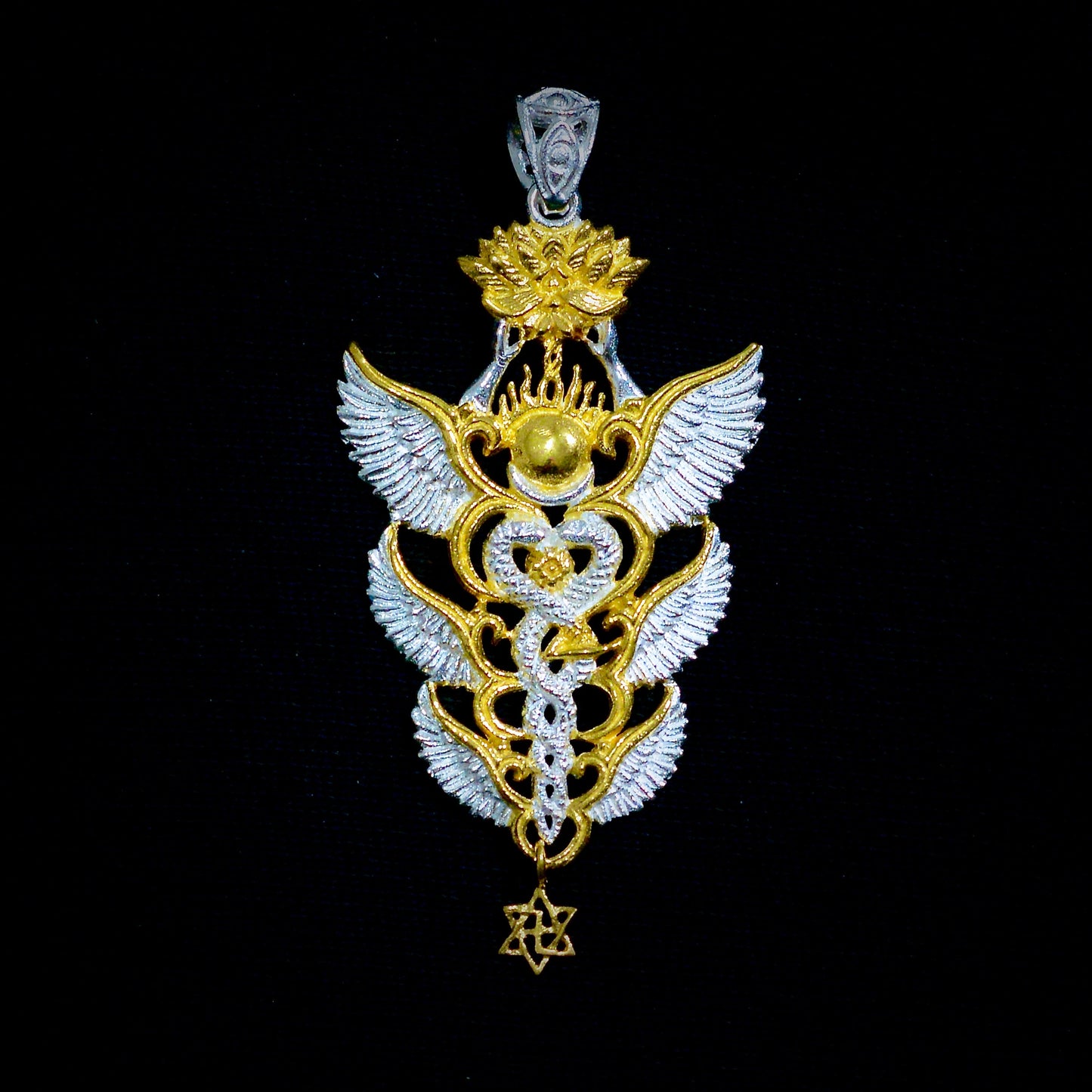 NEW Caduceus Pendant 2025 Liquid Fire Mantra