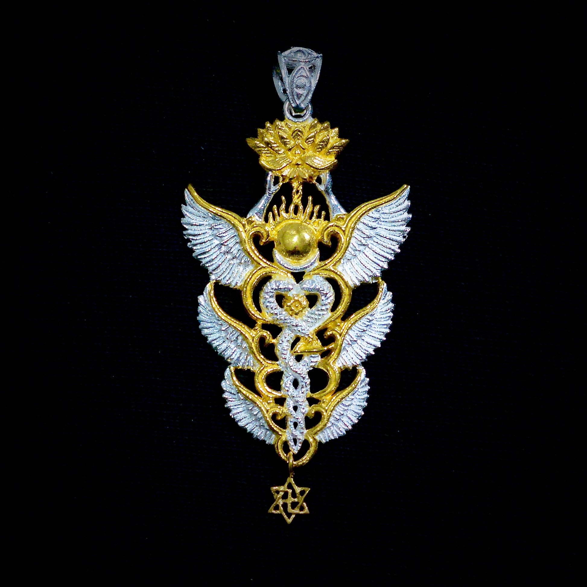 NEW Caduceus Pendant 2025 Liquid Fire Mantra