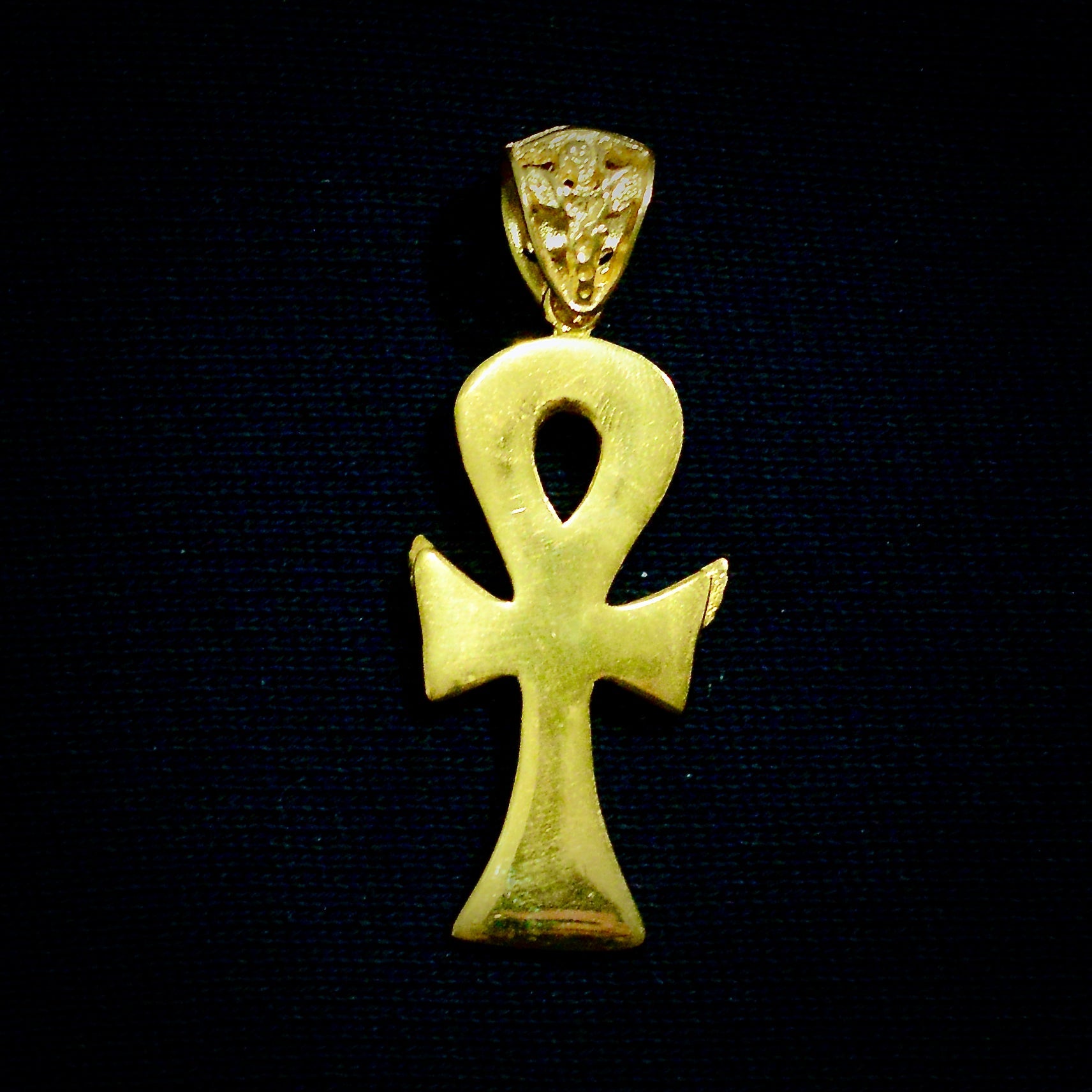 Ankh Caduceus Talisman Small Liquid Fire Mantra