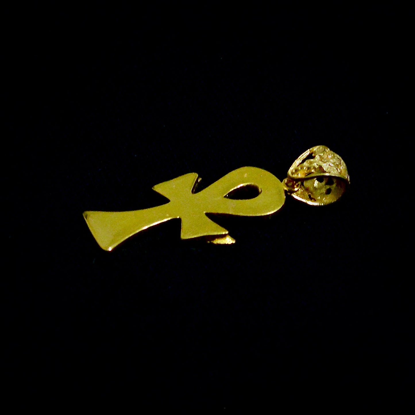 Ankh Caduceus Talisman Small Liquid Fire Mantra