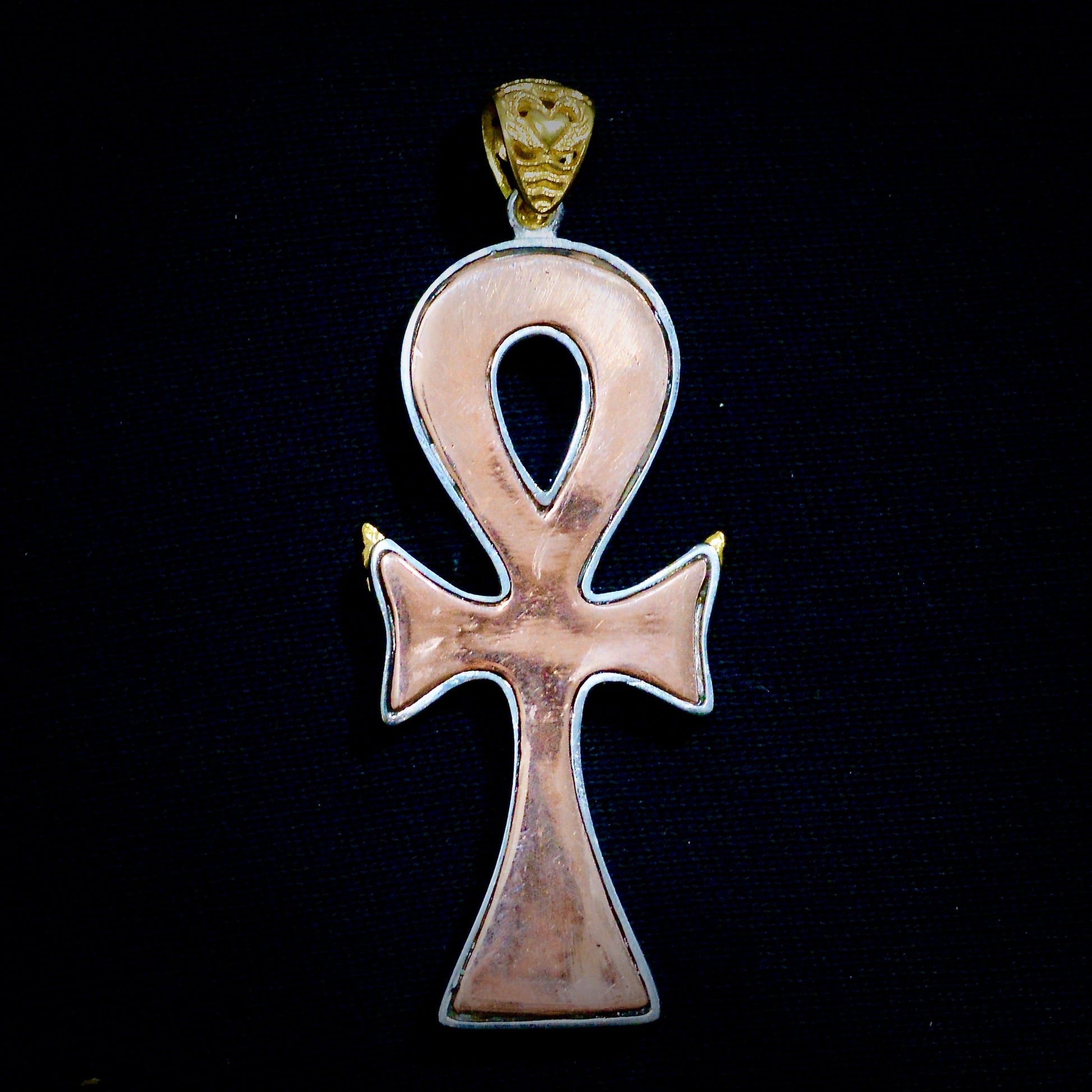 Ankh Caduceus Talisman Liquid Fire Mantra