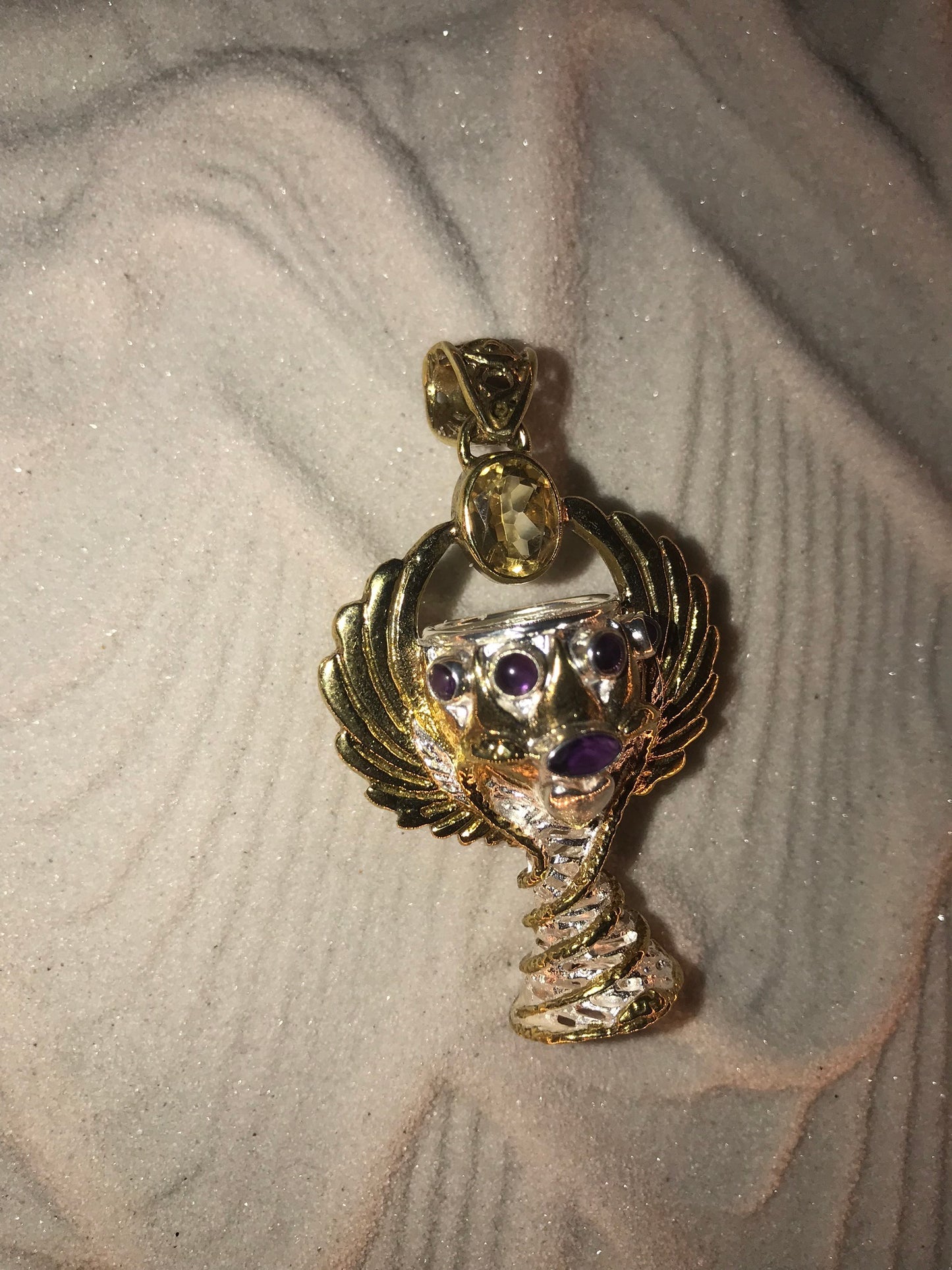 Holy Grail Pendant - Brass / Silver Plated