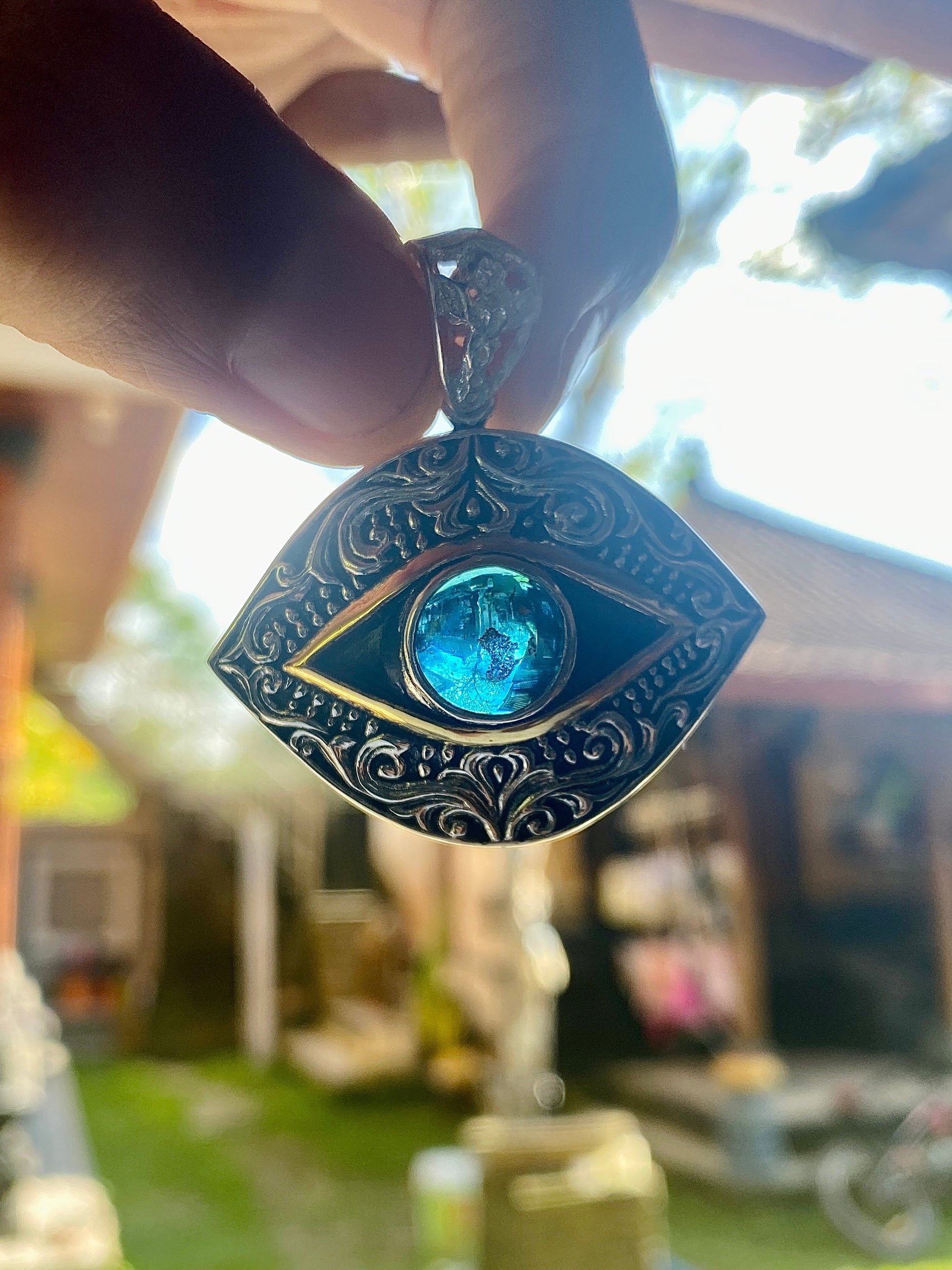 NEW Gaia Eye Pendant 2025 Liquid Fire Mantra