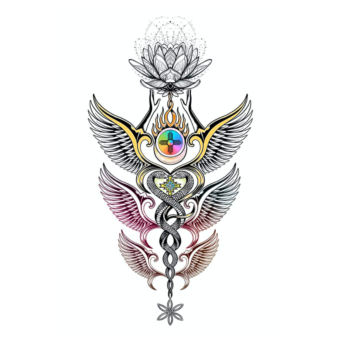 NEW Caduceus Pendant 2025 Liquid Fire Mantra