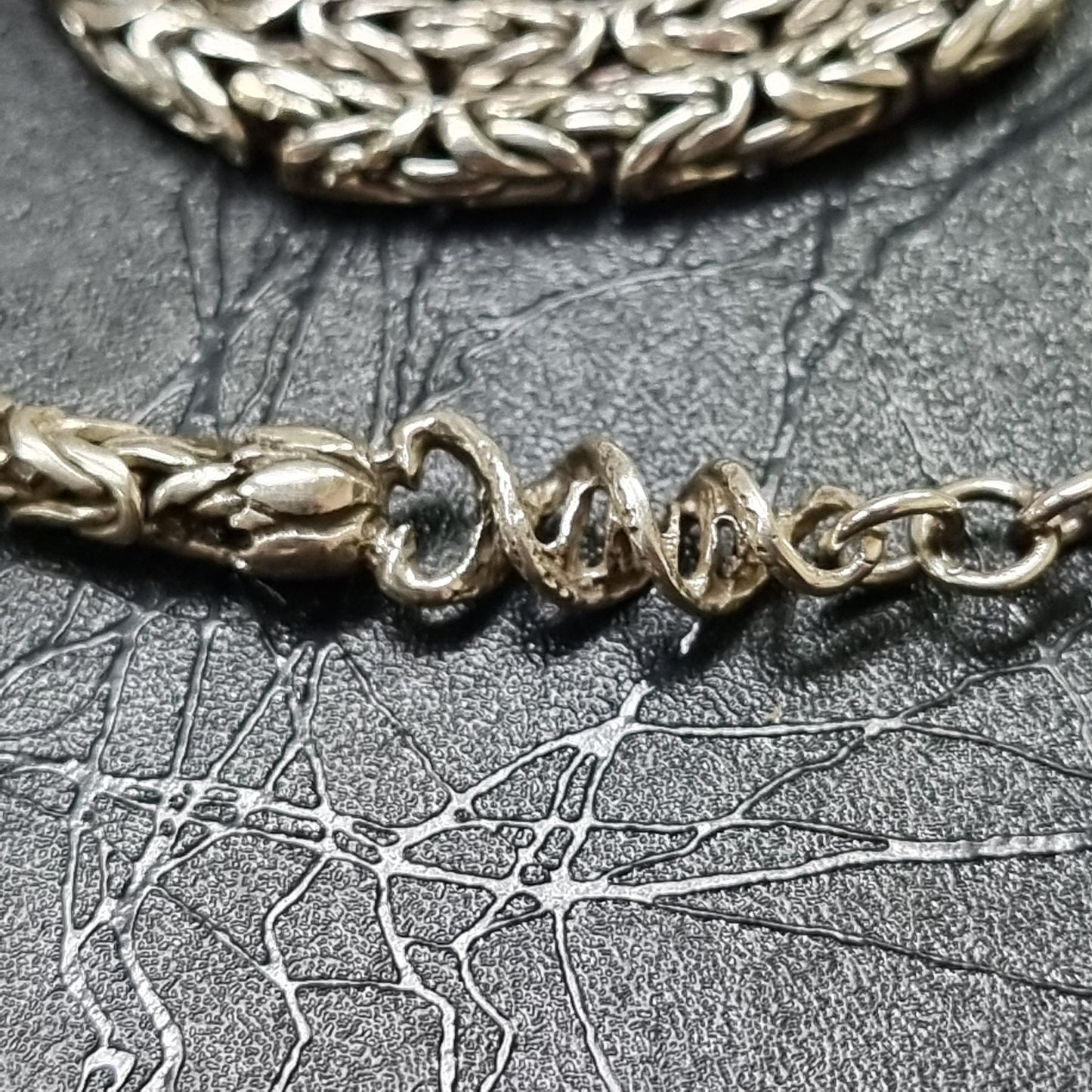 byzantine chain sterling silver