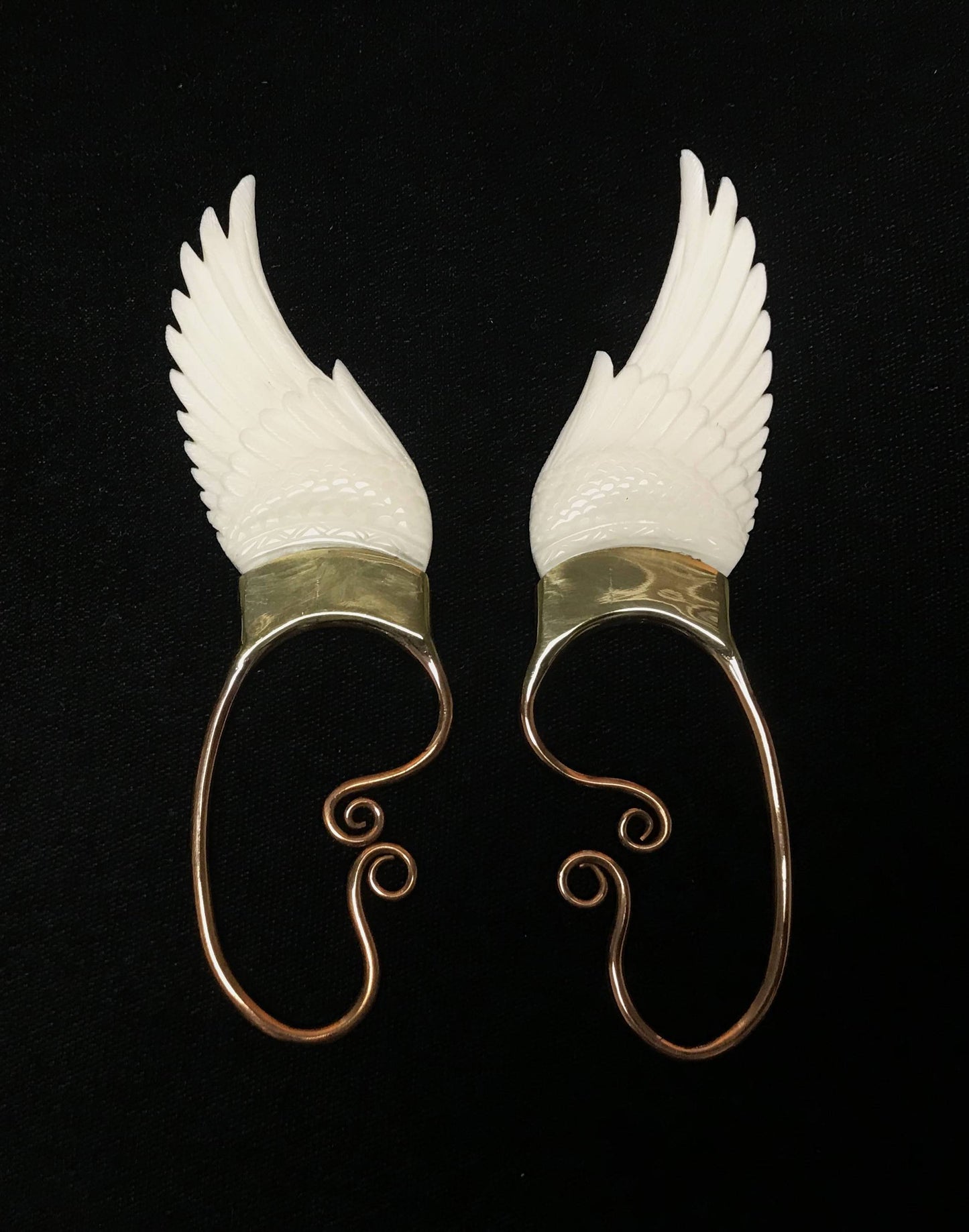 Wing Ear Cuffs - Bone