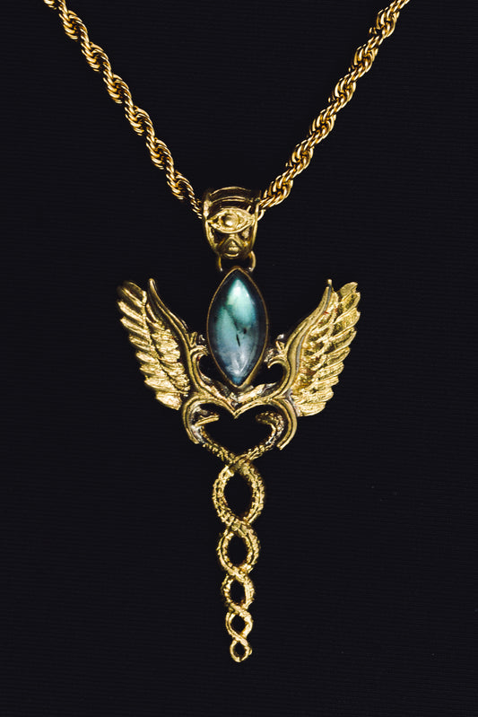 caduceus pendant