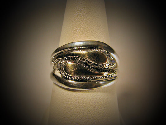 Snake Infinity Ring - Sterling Silver / 18K Gold Lay