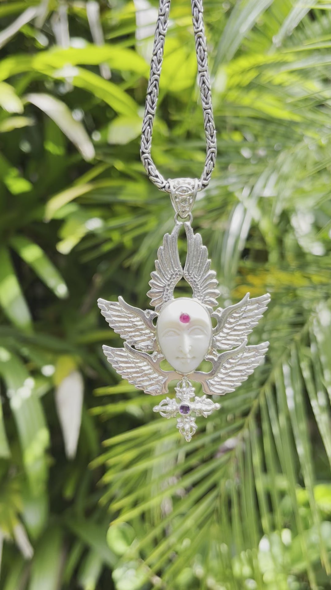 【美品&レア】Neunaber Seraphim Shimmer Seraphim Pendant - Sterling Silver - Liquid Fire Mantra