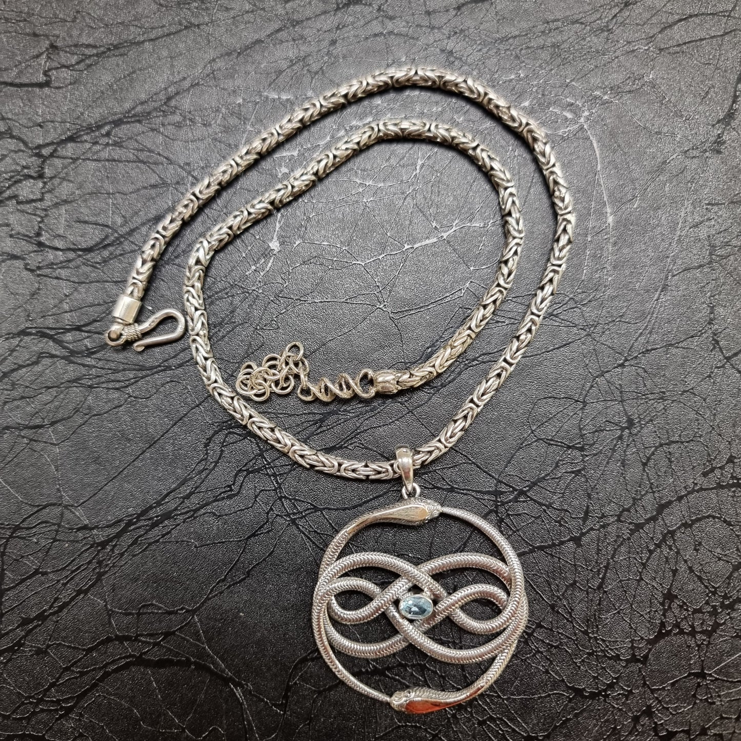 sterling silver byzantine chain