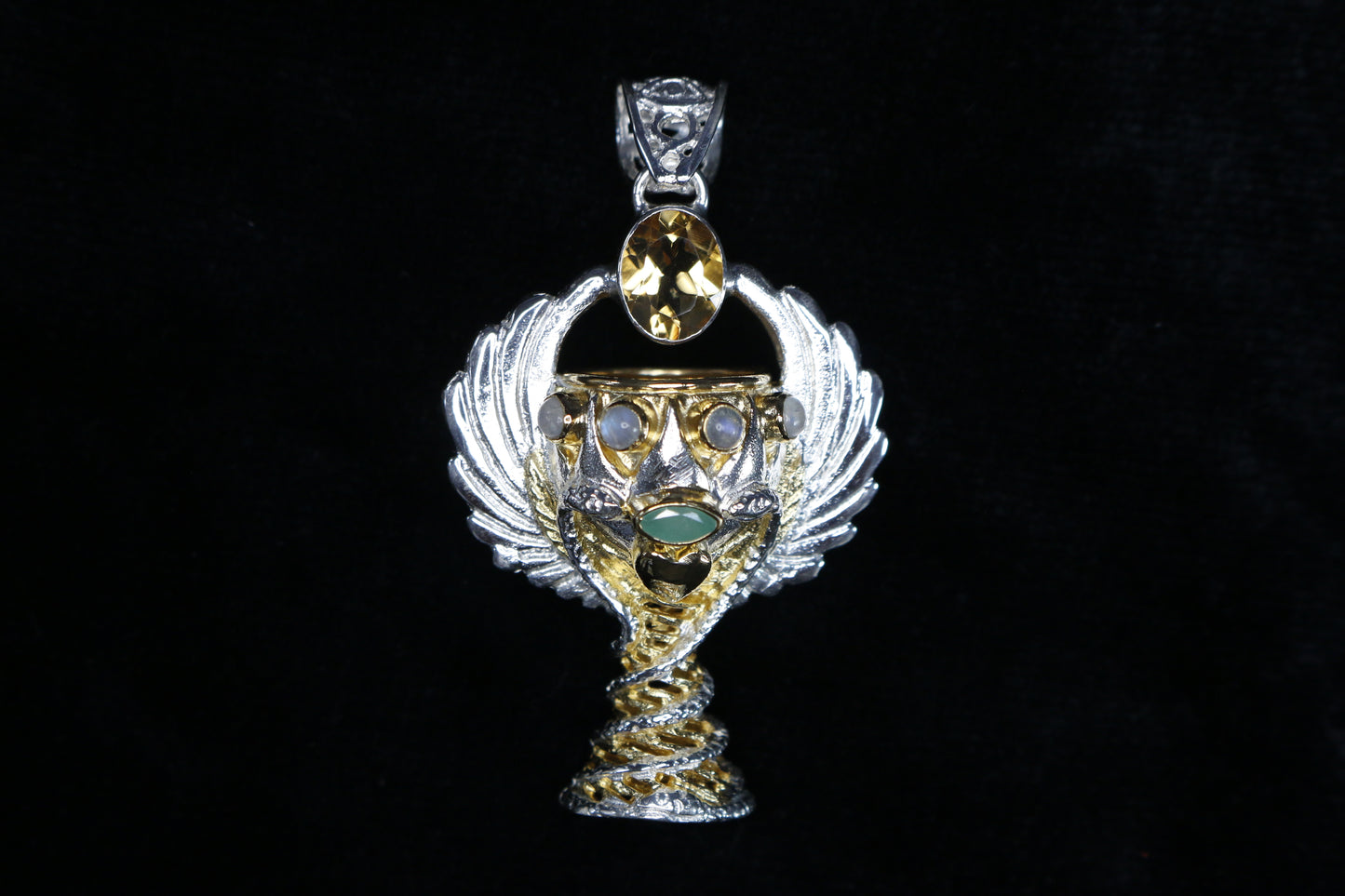 Holy Grail Pendant - Sterling Silver / 24K Gold Vermeil